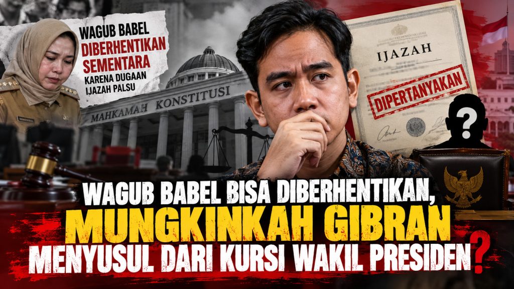 Wagub Babel Diberhentikan, Mungkinkah Gibran Menyusul dari Kursi Wakil Presiden?